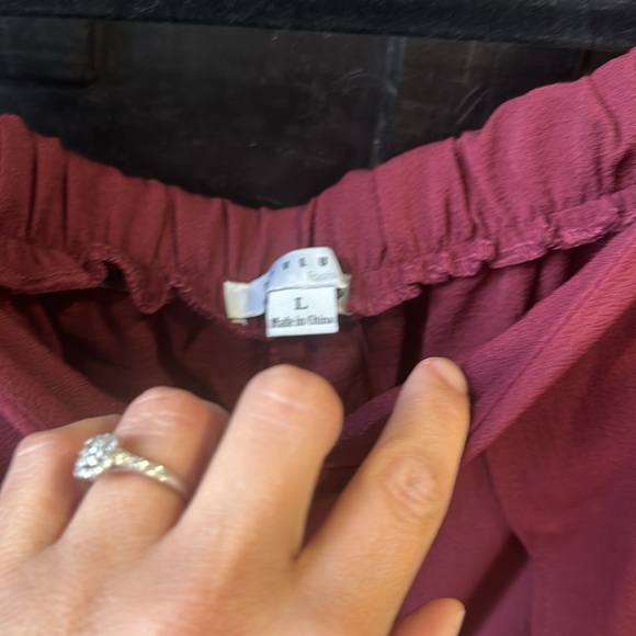 NWT. Solid envelope palazzo pants - Picture 3 of 5